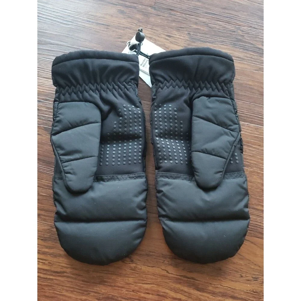 Lululemon Black Down Puffer Mittens Size L/XL Winter Cozy Streetwear Outdoor